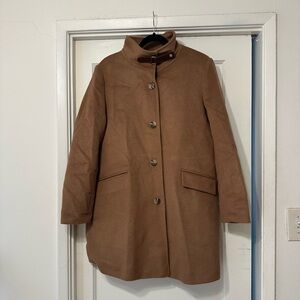 Ralph Lauren Women's Camel Trench-Style Wool Coat